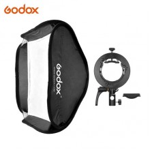 Godox S2 Bowens Mount Bracket with Softbox & Carrying Bag Kit (80x80cm )