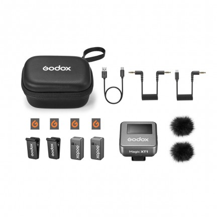 Godox Magic XT1-C 2-Person Wireless Microphone System with USB-C Adapter